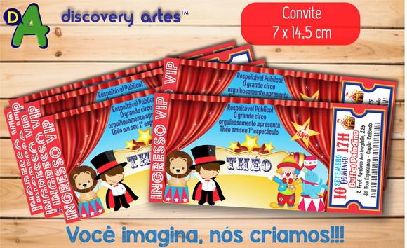 Convite Ingresso Circo