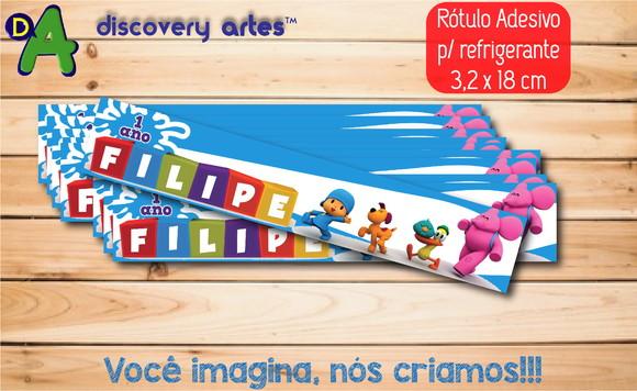 Rótulo Adesivo Refrigerante Pocoyo