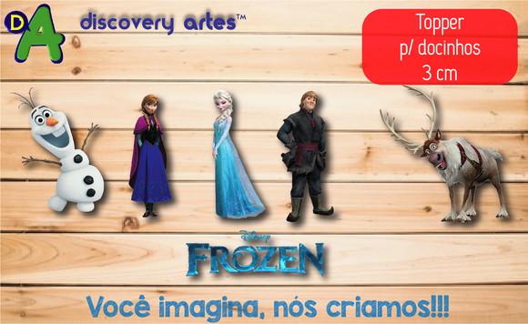 Topper de Docinho Frozen (72 Unidades)