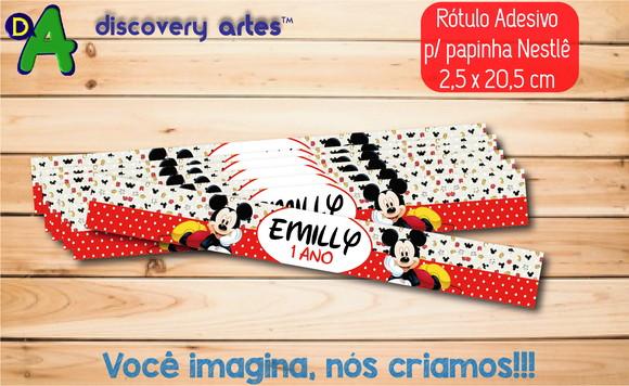 Rótulo Adesivo Papinha Mickey