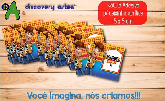 Rótulo Adesivo Caixinha Toy Story