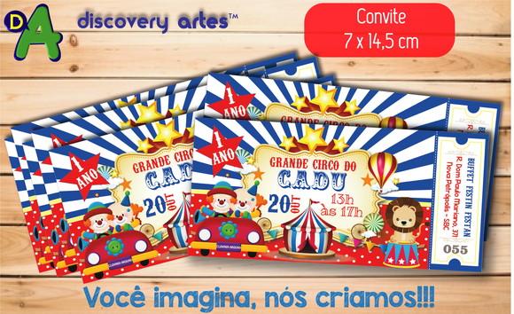 Convite Ingresso Circo
