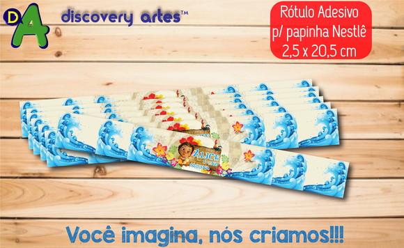 Rótulo Adesivo Papinha Moana Baby