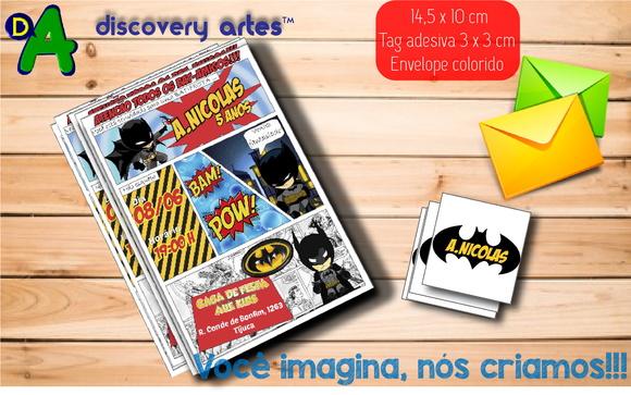 Convite Gibi Batman