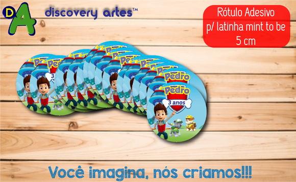 Rótulo Adesivo Latinha Patrulha Canina