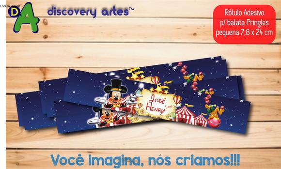 Rótulo Adesivo Batata Circo do Mickey