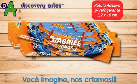 Rótulo Adesivo Refrigerante Hot Wheels