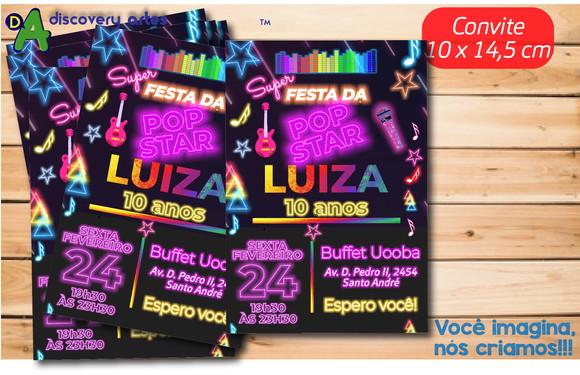 Convite Neon 15 Anos