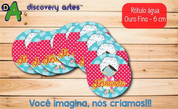 Rótulo Adesivo Água Ouro Fino Spa
