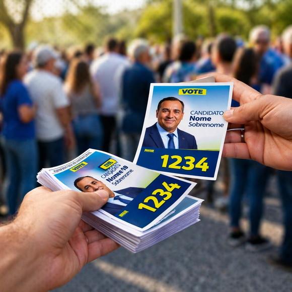 Santinhos Políticos Impressão Material de Campanha Política