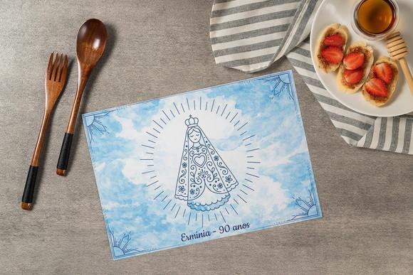 Jogo Americano Nossa Senhora Aparecida (descartável)