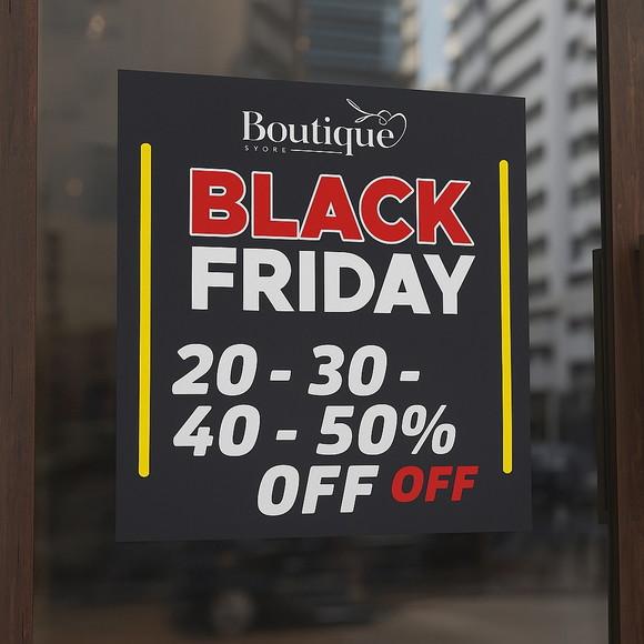 2 Adesivos Black Friday 30 x 30 cm