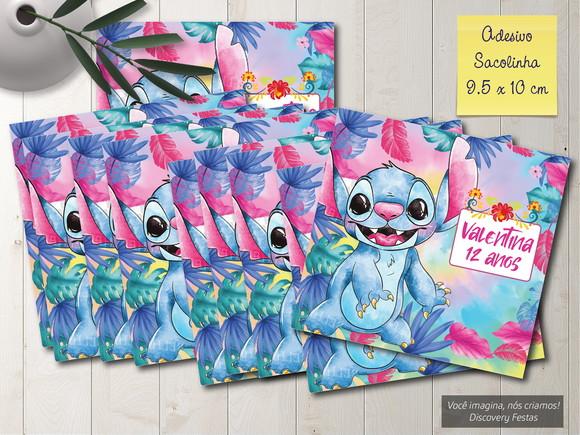 Rótulo Adesivo Sacolinha Stitch