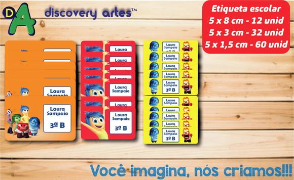 Etiqueta Escolar Divertidamente (104 Etiquetas)