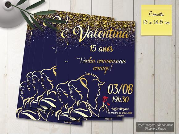Convite a Bela e a Fera