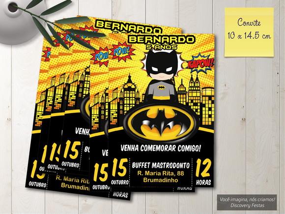 Convite Batman Cute