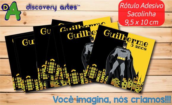 Rótulo Adesivo Sacolinha Batman