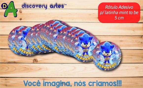 Rótulo Adesivo Latinha Sonic