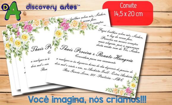 Convite de Casamento Tradicional