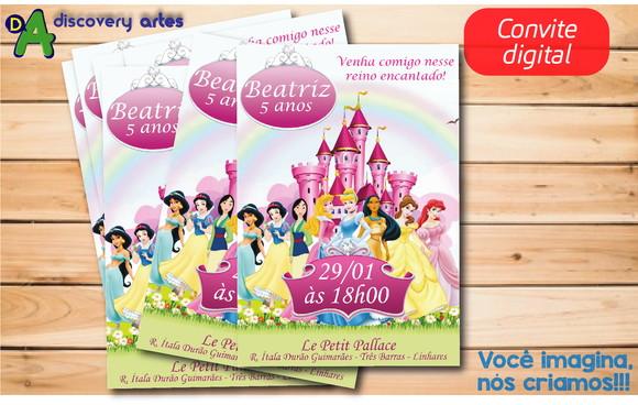 Convite Digital Princesas