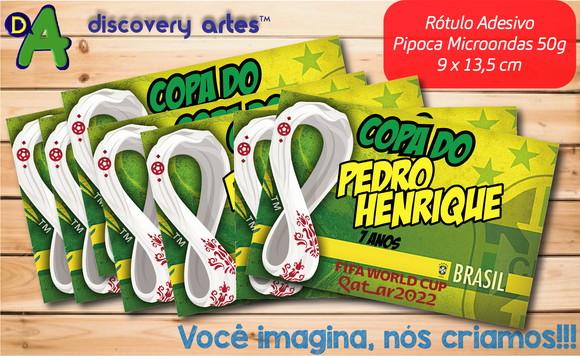 Rótulo Adesivo Pipoca de Microondas Copa