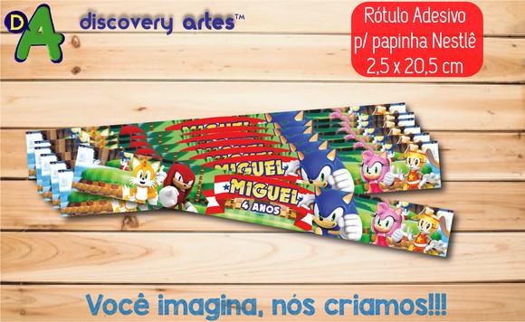 Rótulo Adesivo Papinha Sonic