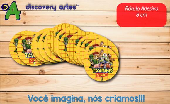 Rótulo Adesivo Toy Story (8 Cm)