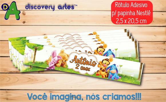 Rótulo Adesivo Papinha Ursinho Pooh Baby
