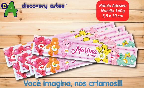Rótulo Adesivo Nutella Ursinhos Carinhosos