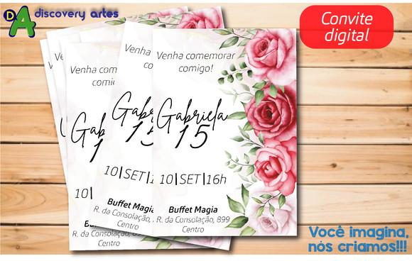 Convite Digital Rosas