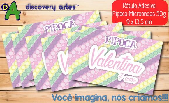 Rótulo Adesivo Pipoca de Microondas Pop It