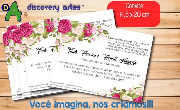 Convite de Casamento Tradicional
