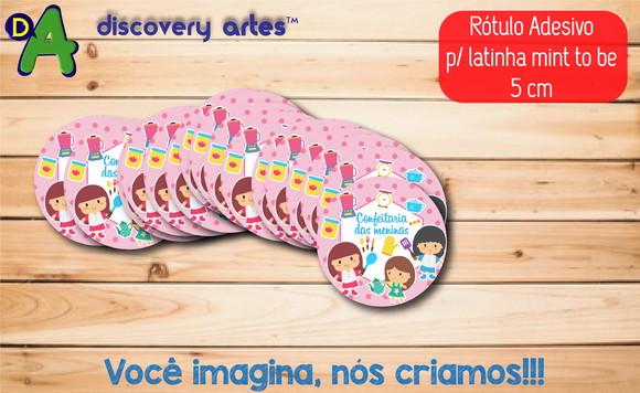 Rótulo Adesivo Latinha Confeiteira / Cozinheira