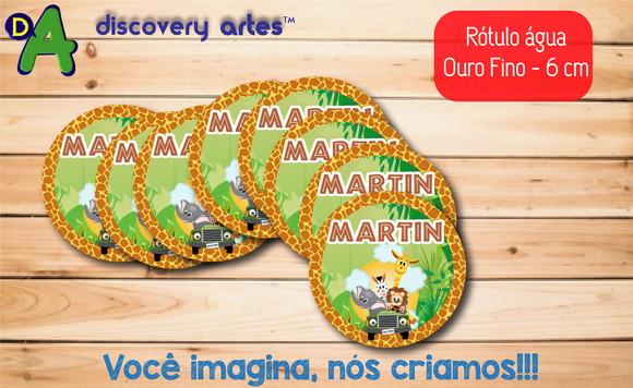 Rótulo Adesivo Água Ouro Fino Safari