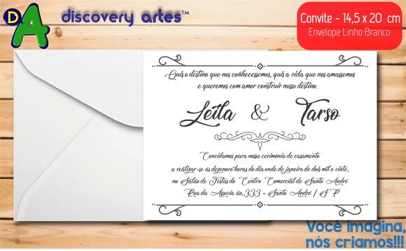 Convite de Casamento Tradicional
