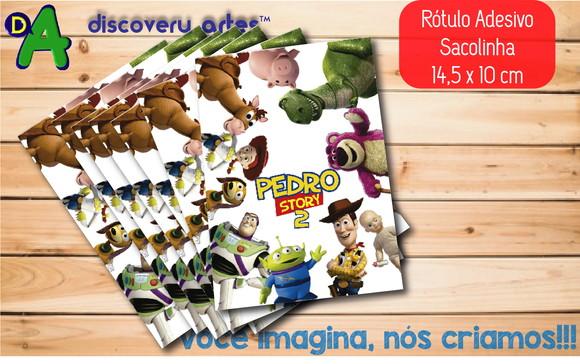 Rótulo Adesivo Sacola Toy Story