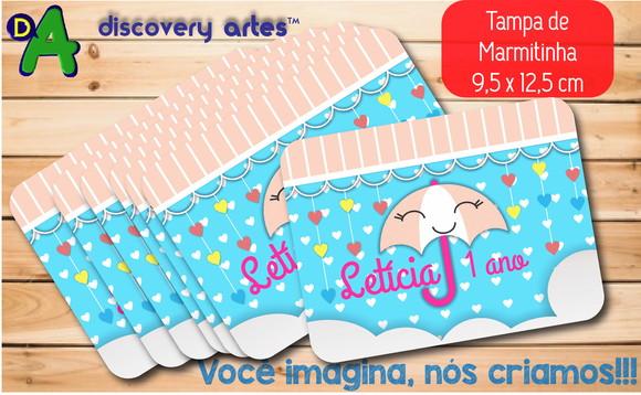 Tampa de Marmitinha Chuva de Amor