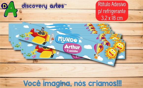 Rótulo Adesivo Refrigerante Mundo Bita