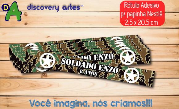 Rótulo Adesivo Papinha Exercito