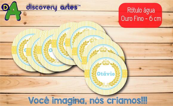 Rótulo Adesivo Água Ouro Fino Coroa