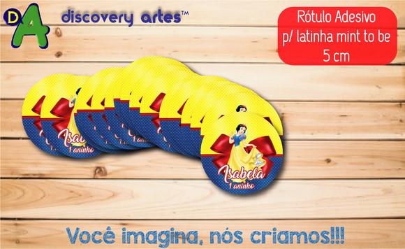 Rótulo Adesivo Latinha Branca de Neve