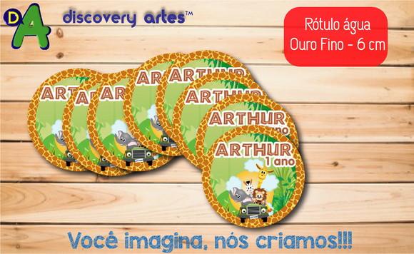 Rótulo Adesivo Água Ouro Fino Safari