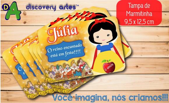 Tampa de Marmitinha Branca de Neve