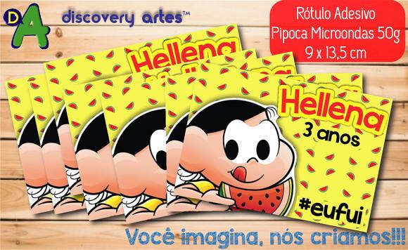 Rótulo Adesivo Pipoca de Microondas Magali