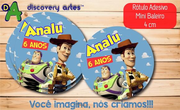 Rótulo Adesivo Mini Baleiro Toy Story