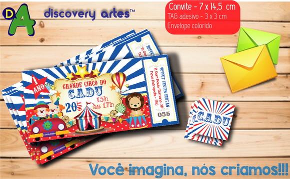 Convite Ingresso Circo