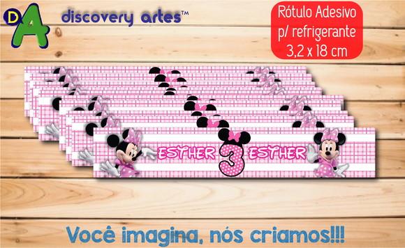 Rótulo Adesivo Refrigerante Minnie