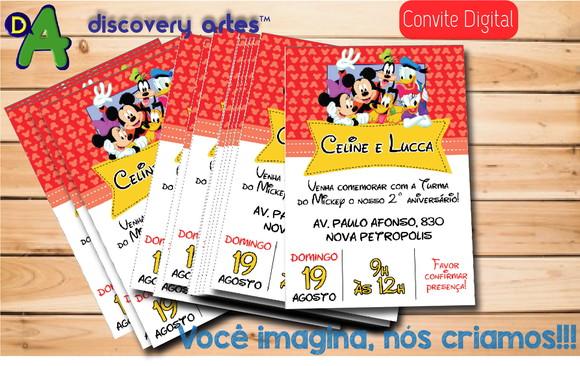 Convite Digital Mickey