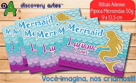Rótulo Adesivo Pipoca de Microondas Sereia