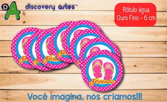 Rótulo Adesivo Água Ouro Fino Spa